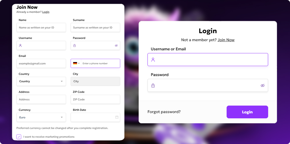 WeezyBet Casino Login and Registration